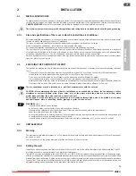 Предварительный просмотр 29 страницы Olimpia splendid Unico Instructions For Installation, Use And Maintenance Manual