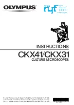 Olimpus CKX41 Instruction Manual preview
