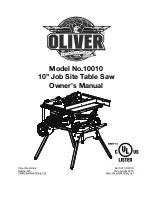 Preview for 1 page of Oliver 10010 Owner'S Manual