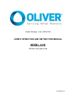 Oliver 2218 User'S Operating And Instruction Manual preview