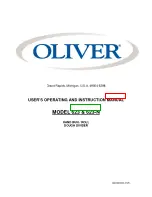 Предварительный просмотр 1 страницы Oliver 623 User'S Operating And Instruction Manual