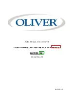 Preview for 1 page of Oliver 641 User'S Operating And Instruction Manual