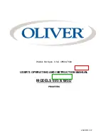 Oliver 695 User'S Operating And Instruction Manual preview