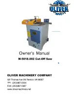 Предварительный просмотр 1 страницы Oliver M-5018.002 Owner'S Manual