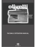 Olivetti Copia 9915F Facsimile Operation Manual preview