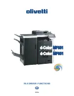 Preview for 1 page of Olivetti d-color MF551 Function Manual