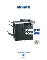 Olivetti d-color MF551 Printing Manual preview