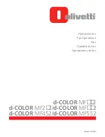 Olivetti d-Color MF552 Fax Manual preview