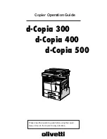 Olivetti d-Copia 300 Operation Manual preview