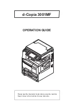 Olivetti d-Copia 3001MF Operation Manual preview