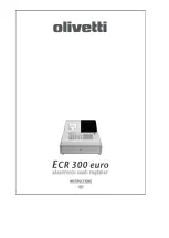 Olivetti ECR 300 euro Instructions Manual preview