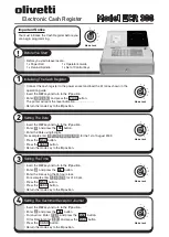 Olivetti ECR 300 Quick Start Manual preview
