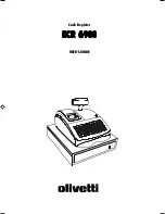 Preview for 1 page of Olivetti ECR 6900 User Manual