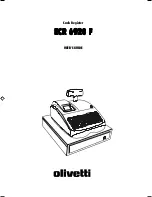 Olivetti ECR 6920 F User Manual preview