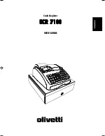 Olivetti ECR 7100 User Manual preview