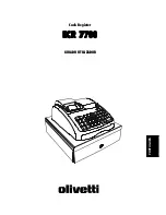 Olivetti ECR 7700 Guia Do Utilizador preview