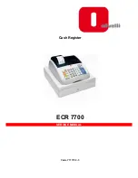 Olivetti ECR 7700 Service Manual preview
