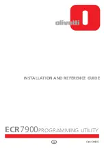 Olivetti ECR 7900 Installation And Reference Manual preview