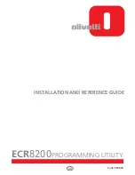 Olivetti ECR8200 Installation And Reference Manual preview