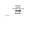 Olivetti JS-505 Service Manual preview