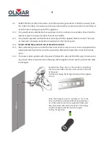 Preview for 8 page of Olmar GENESIS Installation And Use Instruction