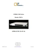 Olson Technology EDFA Operating Manual preview