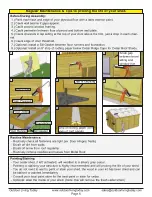 Preview for 6 page of OLT CABANA CB128-SLIDER-CEDAR-BEV Manual