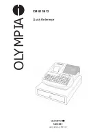 Olympia CM 812 Quick Reference preview