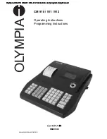 Olympia CM 910 Operating Instructions preview