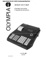 Olympia CM 940-F Operating Instructions Manual preview