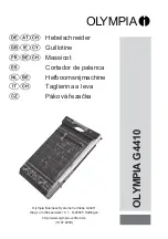 Preview for 1 page of Olympia G4410 Operating Manual