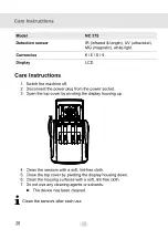 Preview for 26 page of Olympia NC 375 Manual