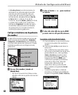 Preview for 62 page of Olympus 140146 - DM 420 2 GB Digital Voice Recorder Instrucciones Detalladas