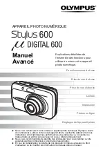 Olympus 225690 - Stylus 600 6MP Digital Camera Manuel Avancé preview