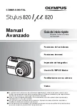 Preview for 1 page of Olympus 226065 - Stylus 820 Digital Camera Manual Avanzado