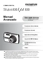 Preview for 1 page of Olympus 226125 - Stylus 830 Digital Camera Manual Avanzado