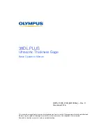 Предварительный просмотр 1 страницы Olympus 38DL PLUS Basic Operation Manual