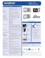 Preview for 2 page of Olympus 750-GP1 - Stylus 750 7.1 MP 5X Optical Zoom All... Specifications