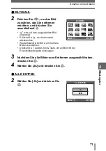 Preview for 71 page of Olympus 800 - Superzoom 800 Erweiterte Anleitung