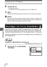 Preview for 74 page of Olympus 800 - Superzoom 800 Erweiterte Anleitung