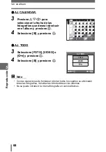 Preview for 68 page of Olympus 800 - Superzoom 800 Manual Avanzado