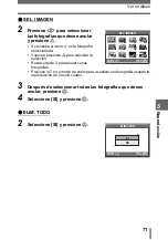 Предварительный просмотр 71 страницы Olympus 800 - Superzoom 800 Manual Avanzado