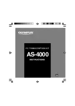 Olympus AS4000 - AS Transcription Kit Instructions Manual preview