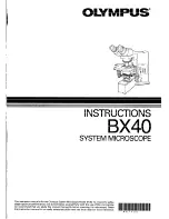 Olympus bx40 Instructions Manual preview
