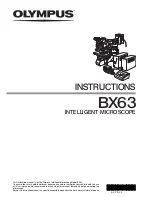 Olympus BX63 Instructions Manual preview