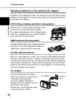 Preview for 13 page of Olympus C-120 - CAMEDIA - Digital Camera Reference Manual