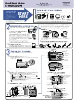 Preview for 1 page of Olympus C 4000 - CAMEDIA Zoom Digital Camera Quick Start Manual