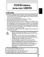 Preview for 5 page of Olympus CAMEDIA C-100 Operation Manual