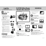 Preview for 2 page of Olympus CAMEDIA C-2100 Ultra Zoom Quick Start Manual