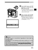 Предварительный просмотр 121 страницы Olympus CAMEDIA C-3000 Zoom Instructions Manual